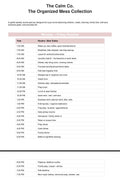Weekly schedule for busy Mom's